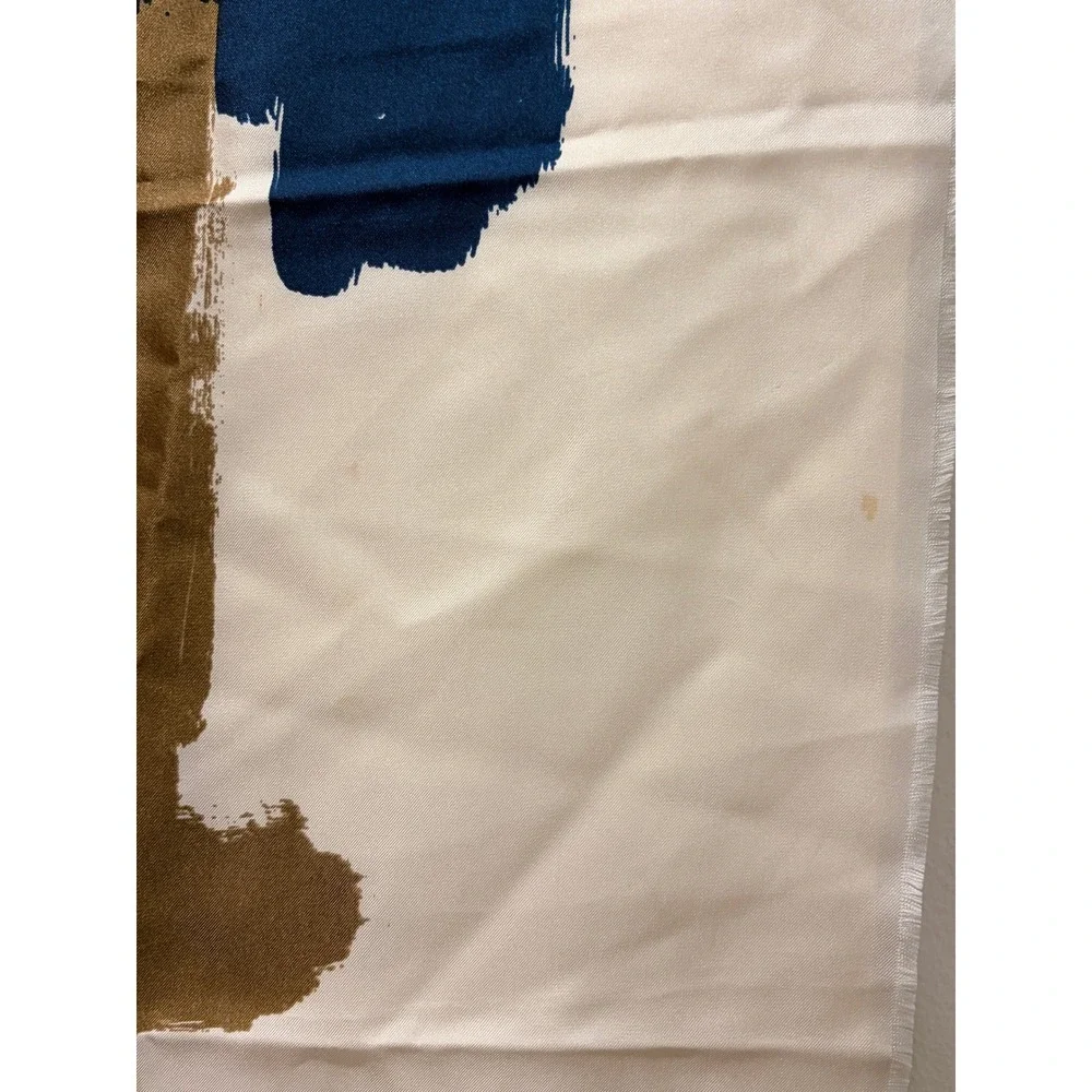 Vintage Geoffrey Beene Scarf Abstract Brushstroke Colorblock Modernist Square